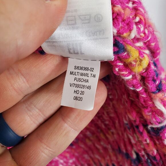 GAP Vibrant Pink Multicolor Turtleneck Sweater - Picture 7 of 11